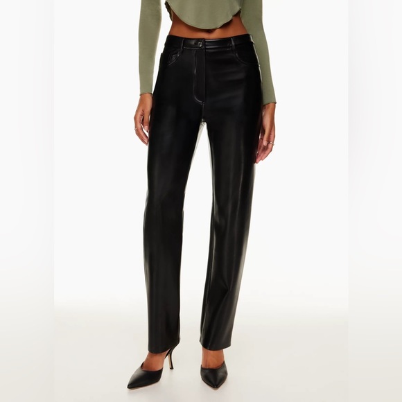 Melina Vegan Leather Pant | Aritzia | 4 - Picture 6 of 9